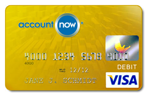 Image result for AccountNow Gold Visa Prepaid Card